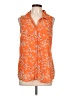 Daniel Rainn 100% Polyester Orange Sleeveless Blouse Size L - photo 1