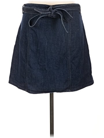7 For All Mankind Denim Skirt (view 2)