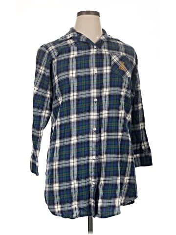 Lauren by Ralph Lauren 3/4 Sleeve Button-Down Shirt (view 1)
