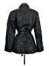 Worthington 100% Polyester Black Trenchcoat Size L - photo 2