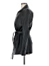 Worthington 100% Polyester Black Trenchcoat Size L - photo 5