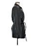 Worthington 100% Polyester Black Trenchcoat Size L - photo 4