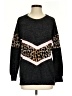 Lovely Melody Animal Print Black Pullover Sweater Size S - photo 1