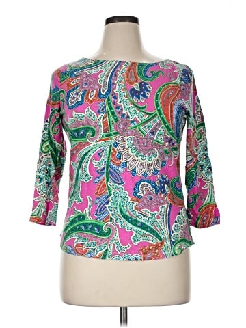 Lauren by Ralph Lauren 3/4 Sleeve Top (view 1)