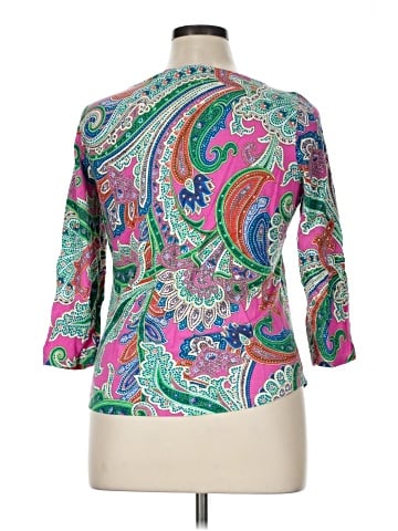 Lauren by Ralph Lauren 3/4 Sleeve Top (view 2)