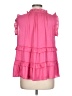 Aqua 100% Polyester Pink Sleeveless Blouse Size L - photo 2