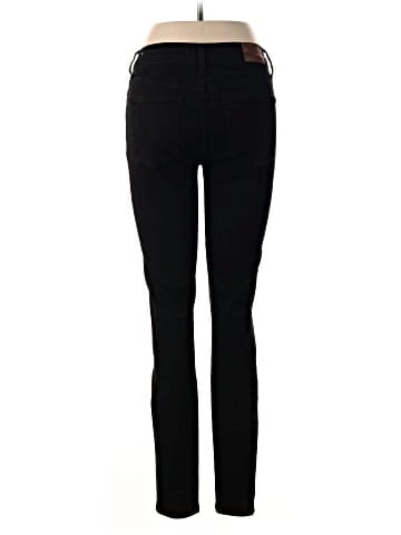 Madewell Tall 9" Mid-Rise Skinny Jeans in ISKO Stay Black&trade; (view 2)