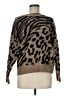Aqua Animal Print Brown Pullover Sweater Size M - photo 1