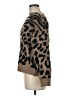 Aqua Animal Print Brown Pullover Sweater Size M - photo 5