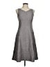 Tocca Chevron-herringbone Gray Casual Dress Size 6 - photo 1