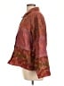 Coldwater Creek 100% Wool Paisley Red Jacket Size L - photo 5