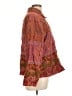 Coldwater Creek 100% Wool Paisley Red Jacket Size L - photo 4