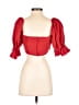 C/MEO Collective 100% Polyester Red 3/4 Sleeve Blouse Size 4 - photo 2