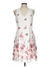 Luna 100% Polyester Floral White Casual Dress Size L - photo 1