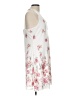 Luna 100% Polyester Floral White Casual Dress Size L - photo 4