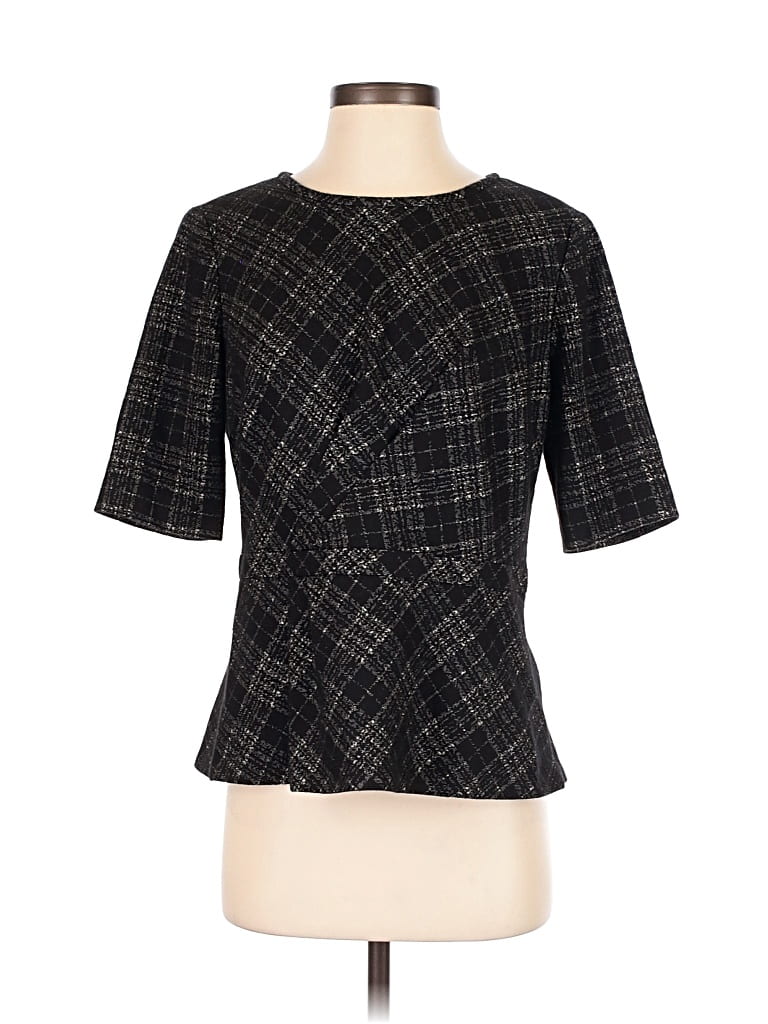 Pre-owned Classiques Entier Short Sleeve Top Black Square Neckline Tops