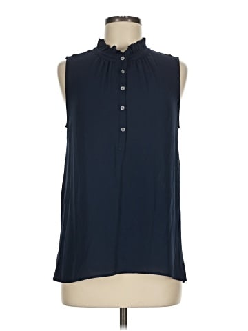 Ann Taylor LOFT Sleeveless Button-Down Shirt (view 1)