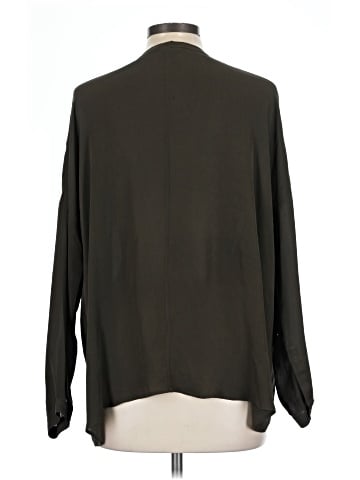 Vince. Long Sleeve Silk Top (view 2)
