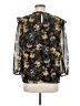 Eclair 100% Polyester Black 3/4 Sleeve Blouse Size L - photo 2
