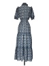 Max Studio Paisley Floral Blue Casual Dress Size S - photo 2