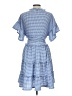 Max Studio Checkered-gingham Blue Casual Dress Size L - photo 2