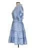 Max Studio Checkered-gingham Blue Casual Dress Size L - photo 5
