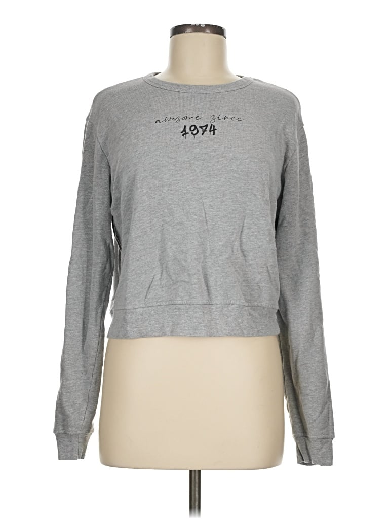 Pre-owned Bella+canvas Sweatshirt In Gray