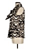 Calvin Klein Animal Print Brown Sleeveless Button-Down Shirt Size M - photo 5