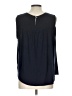 Ann Taylor LOFT 100% Polyester Black Sleeveless Blouse Size L - photo 2