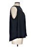 Ann Taylor LOFT 100% Polyester Black Sleeveless Blouse Size L - photo 4
