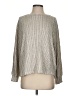 JOA Metallic Silver Pullover Sweater Size S - photo 1