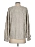 JOA Metallic Silver Pullover Sweater Size S - photo 2