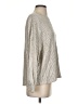 JOA Metallic Silver Pullover Sweater Size S - photo 4