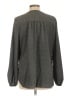 Max Studio 100% Polyester Houndstooth Gray Long Sleeve Blouse Size L - photo 2