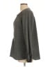 Max Studio 100% Polyester Houndstooth Gray Long Sleeve Blouse Size L - photo 5