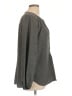 Max Studio 100% Polyester Houndstooth Gray Long Sleeve Blouse Size L - photo 4