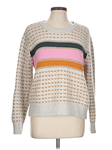 Madewell Striped Barfield Sweater (view 1)
