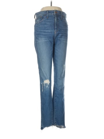 Madewell Tall Curvy High-Rise Skinny Jeans: Drop Step-Hem Edition (view 1)