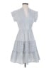 Monteau Stripes Gray Casual Dress Size S - photo 1