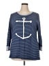 Fresh Produce 100% Cotton Blue Pullover Sweater Size XXL - photo 1