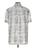 dalia 100% Polyester Animal Print Silver Short Sleeve Blouse Size L - photo 2