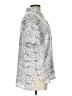 dalia 100% Polyester Animal Print Silver Short Sleeve Blouse Size L - photo 4