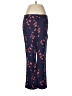 Ann Taylor LOFT Floral Blue Active Pants Size 6 - photo 1