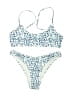 Unbranded Print Blue Two Piece Swimsuit Size S - photo 1