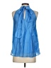 Aura Blue Sleeveless Blouse Size XS - photo 2