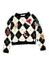 H&M 100% Acrylic Argyle Black Pullover Sweater Size 16 - 18 - photo 1