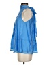 Aura Blue Sleeveless Blouse Size XS - photo 5