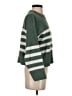Pinque Stripes Green Pullover Sweater Size S - photo 4
