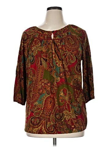 Lauren by Ralph Lauren 3/4 Sleeve T-Shirt (view 1)