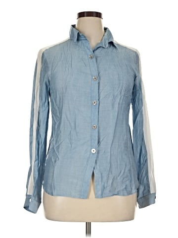 Waverly Grey Long Sleeve Button-Down Shirt (view 1)